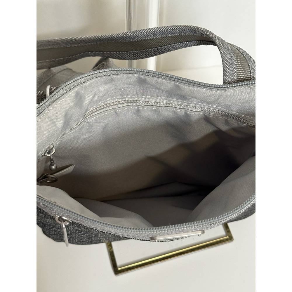Baggallini Crossbody Grey Travel Purse Nylon - Picture 8 of 8